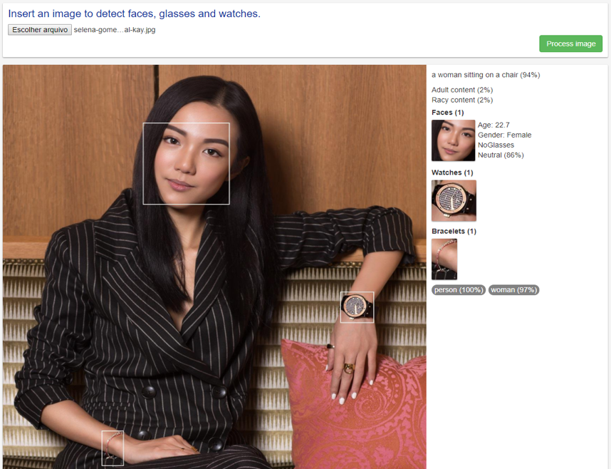 Imagem Reconhecimento de imagens pelo Chatbot